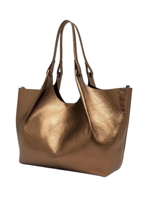 borsa donna dua grande in pelle oro Gianni Chiarini | BS9720RNGDBLTOASTED-T.MORO